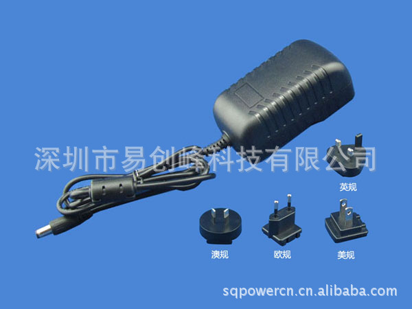 12V2A可轉換頭電源適配器背面